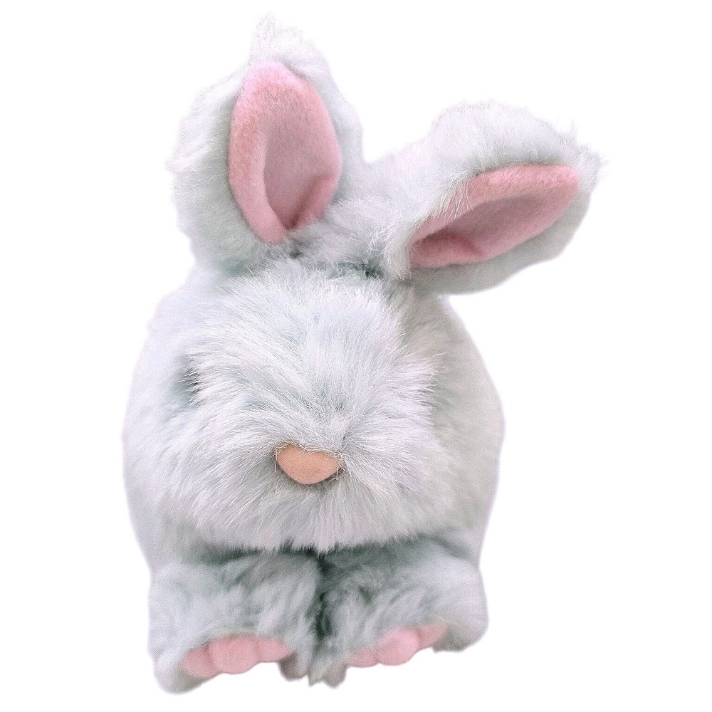 BUNNY RABBIT PLUSH EASTER PUFFKINS BUDDY VINTAGE 2000 SWIBCO Blue and pink